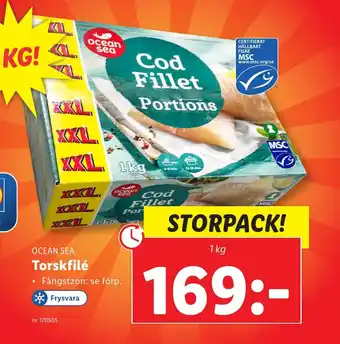 Lidl OCEAN SEA Torskfilé erbjuda