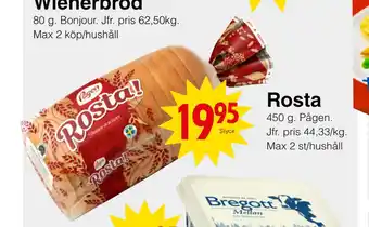 Matöppet Rosta erbjuda