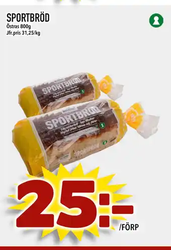 Bonum Matmarknad SPORTBRÖD erbjuda