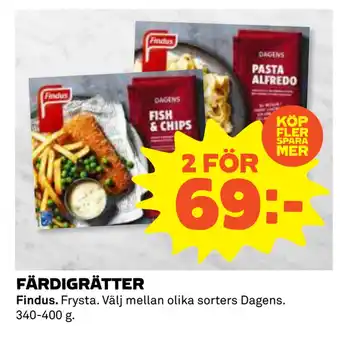 Coop Daglivs FÄRDIGRÄTTER erbjuda
