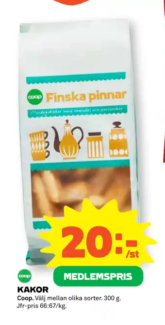 Coop Daglivs KAKOR erbjuda