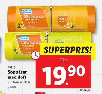 Lidl PURIO Soppåsar med doft erbjuda