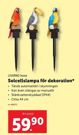 Lidl Solcellslampa för dekoration erbjuda