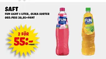 Nelins saft erbjuda