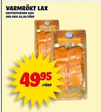 Nelins varmrökt lax erbjuda