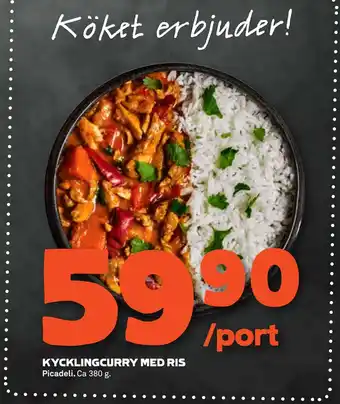 Stora Coop KYCKLINGCURRY MED RIS erbjuda