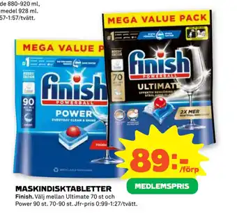 Stora Coop MASKINDISKTABLETTER erbjuda