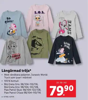 Lidl Långärmad tröja erbjuda