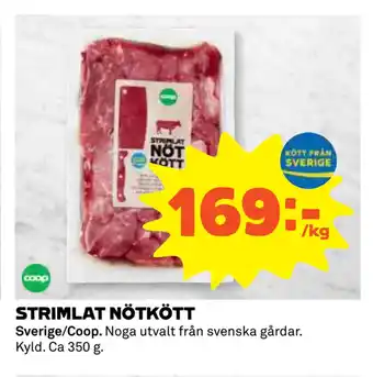 STRIMLAT NÖTKÖTT