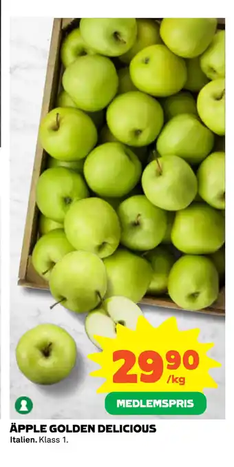 Coop ÄPPLE GOLDEN DELICIOUS erbjuda