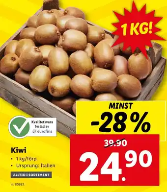 Lidl Kiwi erbjuda