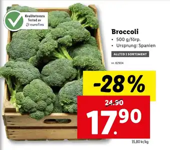 Lidl Broccoli erbjuda