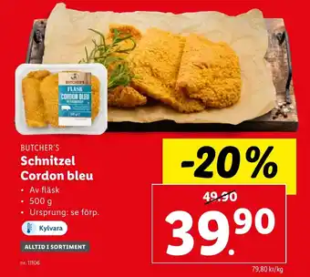 Lidl Schnitzel Cordon bleu erbjuda