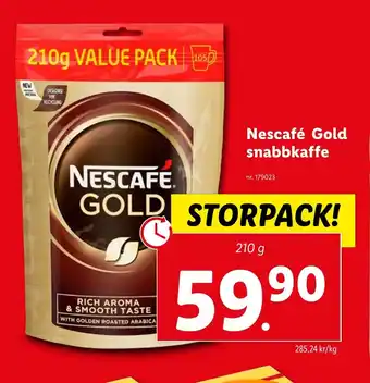Lidl Nescafé Gold snabbkaffe erbjuda