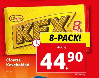 Lidl Cloetta Kexchoklad erbjuda