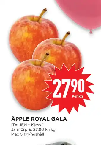 Willys Hemma ÄPPLE ROYAL GALA erbjuda