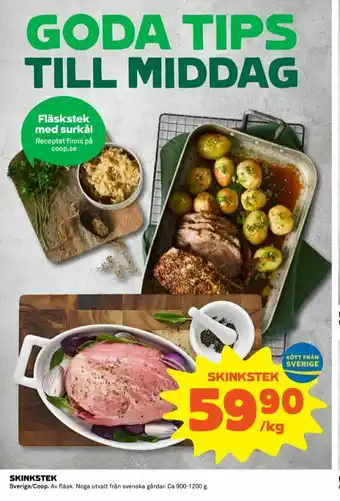 Coop Coop Skinkstek erbjuda