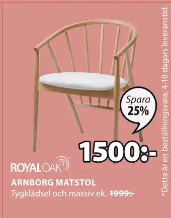 JYSK ARNBORG MATSTOL erbjuda