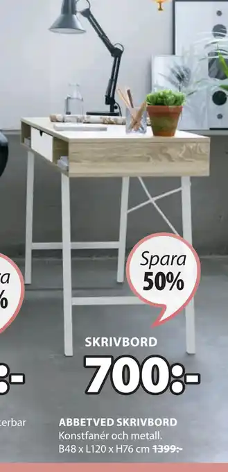 JYSK ABBETVED SKRIVBORD erbjuda