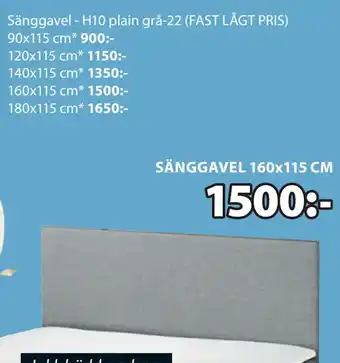 JYSK SÄNGGAVEL 160x115 CM erbjuda