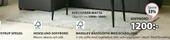 JYSK SVELTSTARR MATTA erbjuda