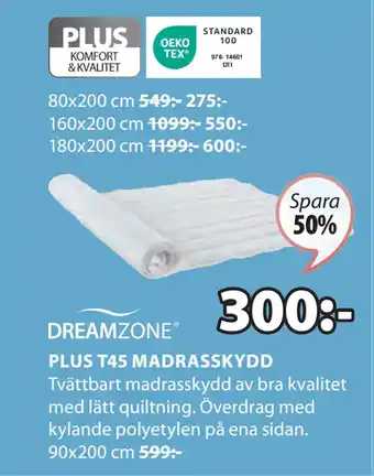 JYSK PLUS T45 MADRASSKYDD erbjuda