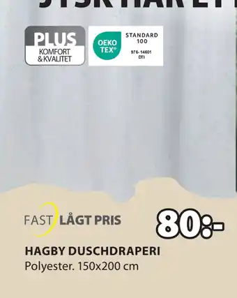 JYSK HAGBY DUSCHDRAPERI erbjuda