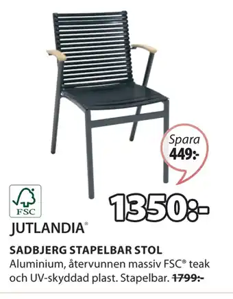 JYSK SADBJERG STAPELBAR STOL erbjuda