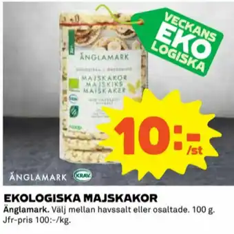 Coop Änglamark Majskakor erbjuda