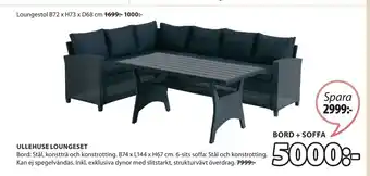 JYSK BORD + SOFFA erbjuda