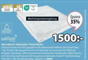 JYSK WELLBEE BY ZIBOCARE TYNGDTÄCKE erbjuda