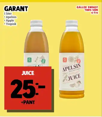 MatArket juice erbjuda