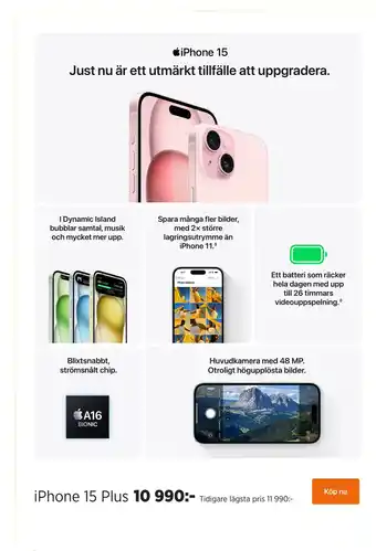 Power iPhone 15 Plus erbjuda