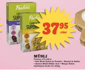 Matdax Paulùns Müsli erbjuda