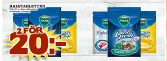 Matdax Vicks Halstabletter erbjuda