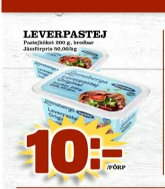 Matdax Pastejköket Leverpastej erbjuda