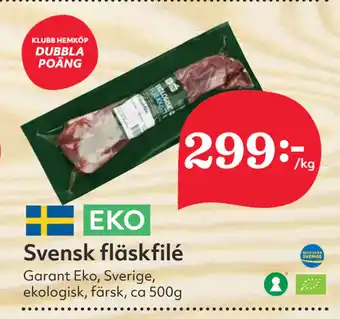 Hemköp Svensk fläskfilé erbjuda