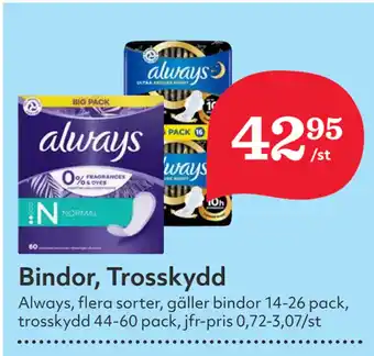 Hemköp Bindor, Trosskydd erbjuda