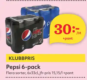 Hemköp Pepsi 6-pack erbjuda