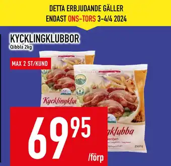 Matdax KYCKLINGKLUBBOR erbjuda