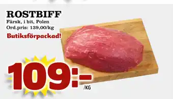Supergrossen ROSTBIFF erbjuda