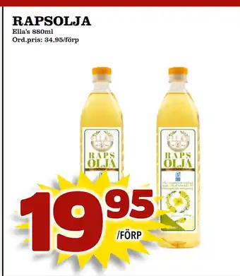 Supergrossen RAPSOLJA erbjuda