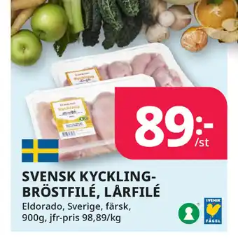 Tempo SVENSK KYCKLINGBRÖSTFILÉ, LÅRFILÉ erbjuda