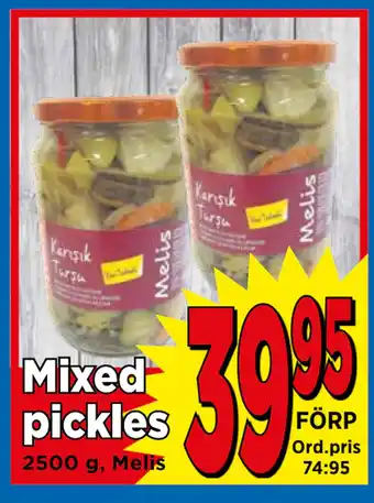 Supergrossen Mixed pickles erbjuda