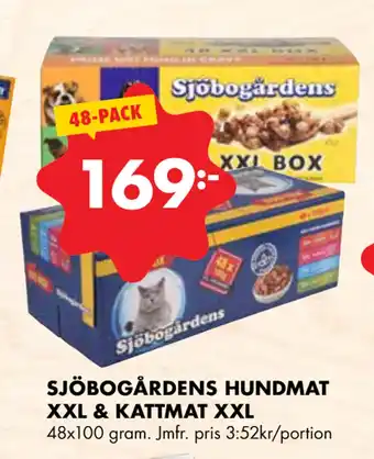 ÖoB SJÖBOGÅRDENS HUNDMAT XXL & KATTMAT XXL erbjuda