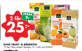 ÖoB KIVIK FRUKT- & BÄRDRYCK erbjuda