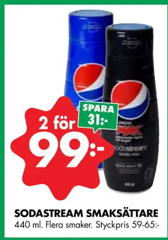 ÖoB SODASTREAM SMAKSÄTTARE erbjuda