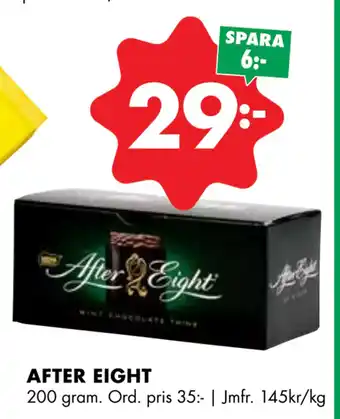 ÖoB AFTER EIGHT erbjuda
