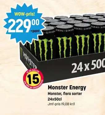 Eurocash Monster Energy erbjuda