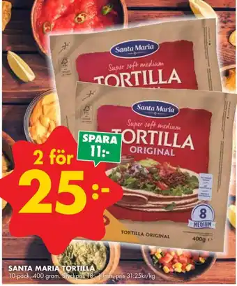 ÖoB Santa maria tortillas erbjuda